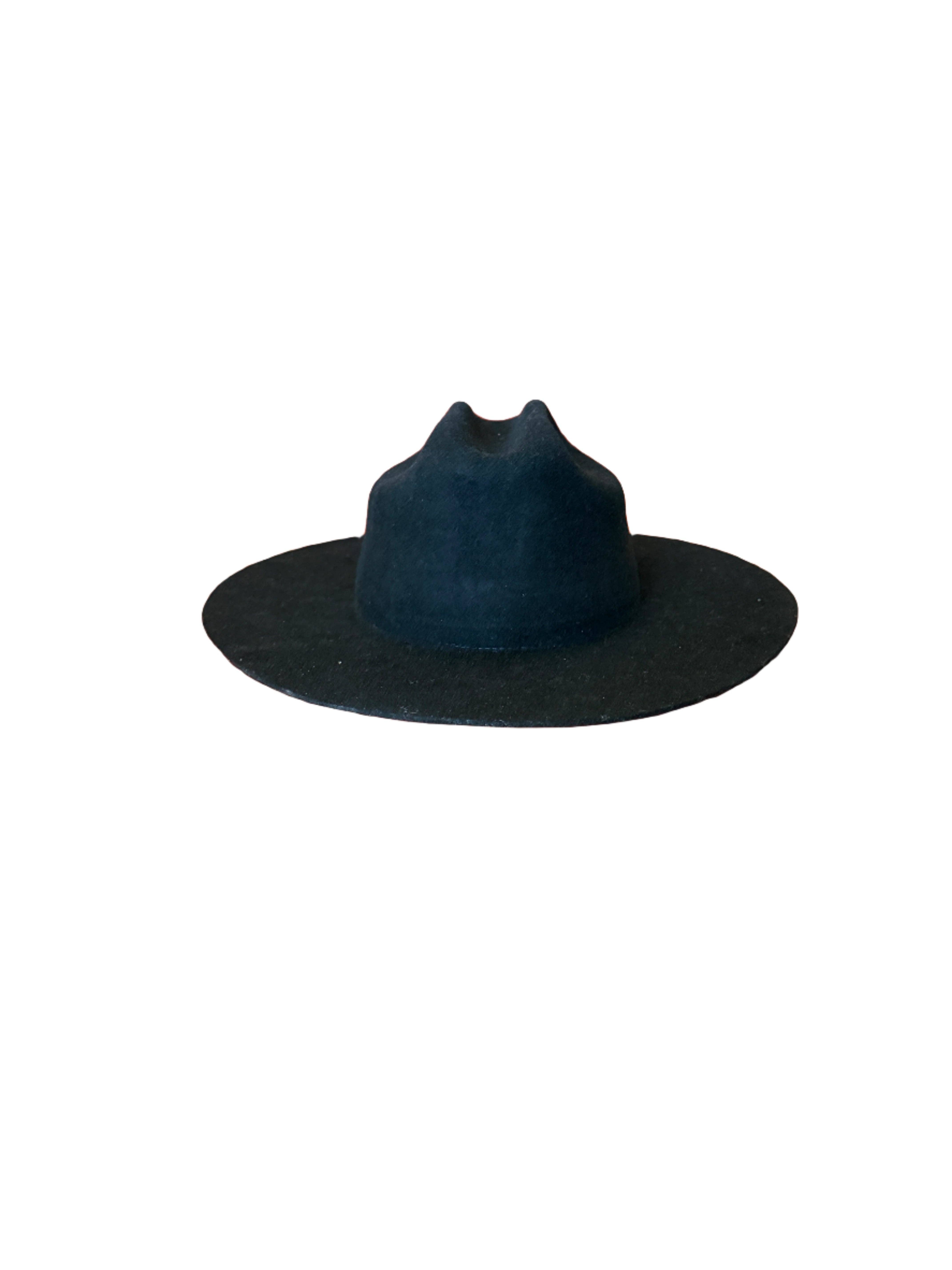 Wilder and Soul Wholesale Hats - Wholesale Fedora - Women's - The Quinn Cattlemen Wool Felt Hat - Black0