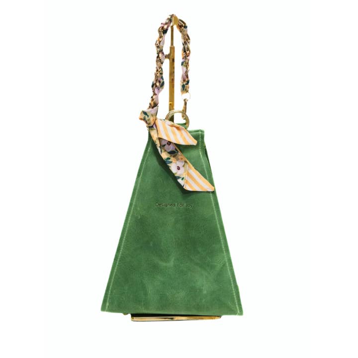 Designed For Joy - Wholesale Top Handle Bag - Women's - Leather Bucket Bag, Medium Size - The Millie