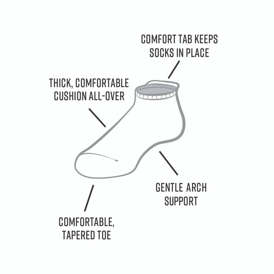 Maggie's Organics - Wholesale Socks - Unisex - Organic Cotton Tab Footie Socks - Pattern7