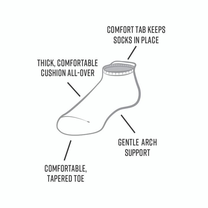 Maggie's Organics - Wholesale Socks - Unisex - Organic Cotton Tab Footie Socks - Pattern7