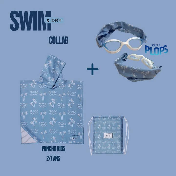 Pack Lou : poncho microfibre et lunettes à bandeau pour la vente par Tropesa