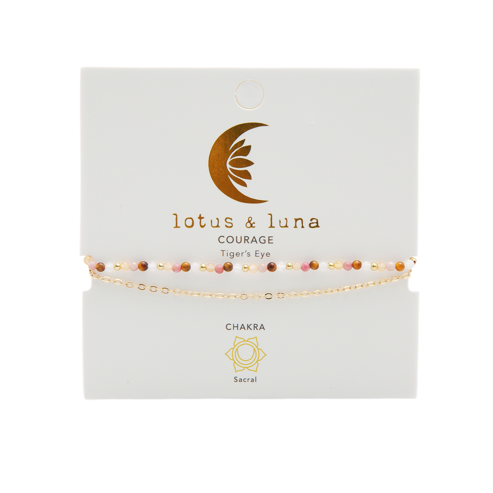 Lotus and Luna - Venta al por mayor Pulsera de cuentas - Pulsera en capas de 2 mm de Coraje + Crecimiento5
