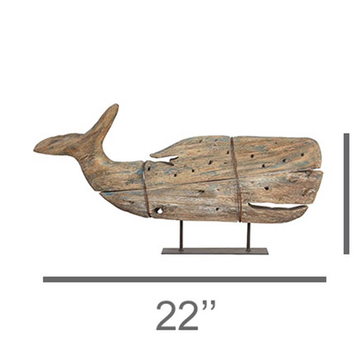 Kelso Sperm Whale, Wood for wholesale by HomArt