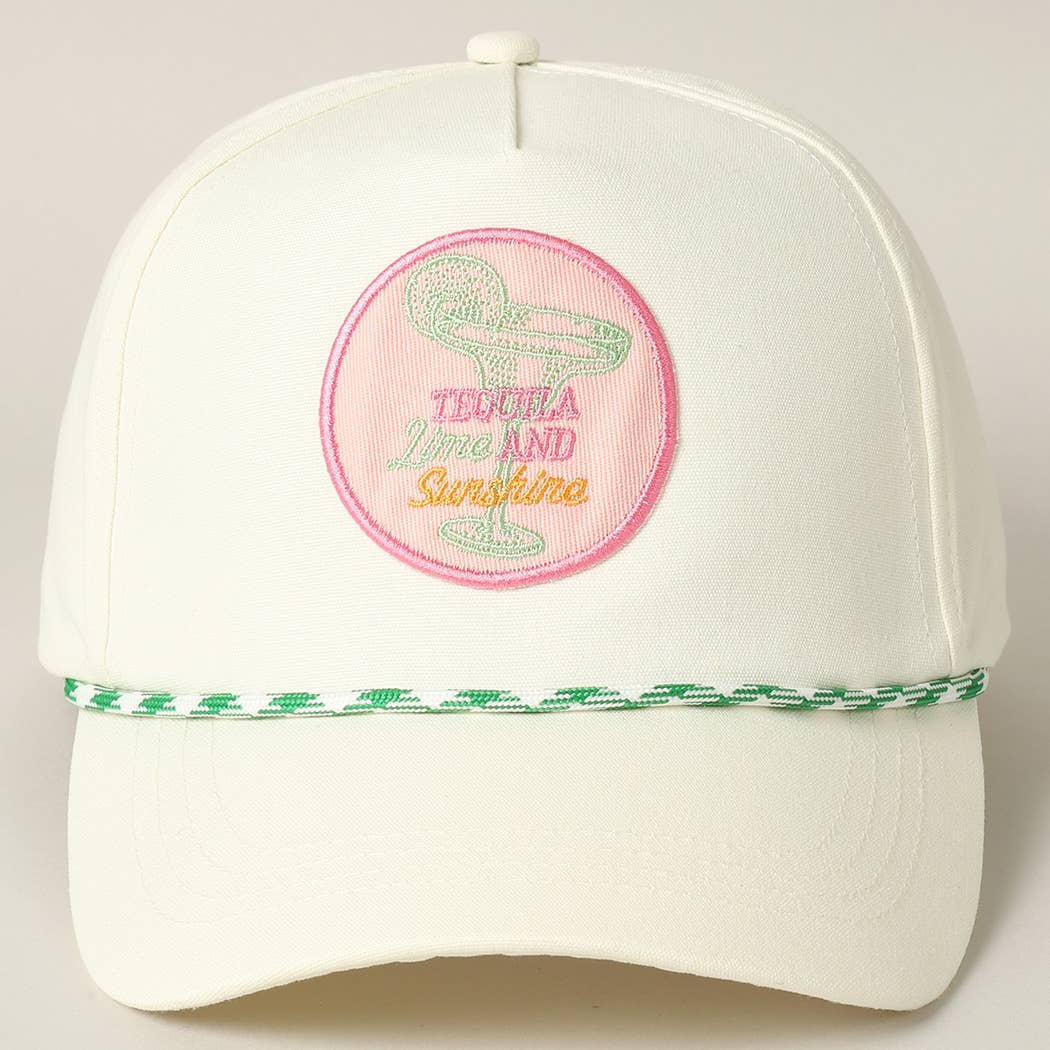 Fashion City - Wholesale Trucker Hat - Unisex - Tequila Lime and Sunshine Embroidery Trucker Hat2