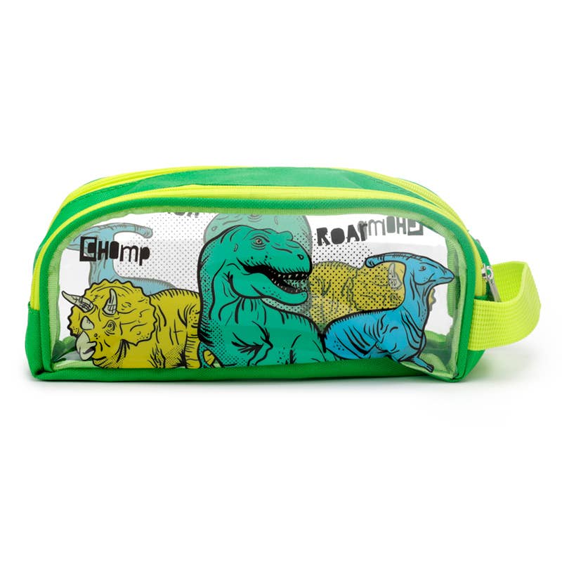 Puckator Ltd – wholesale Pencil case/pouch – Dinosauria Clear Window Pencil Case4