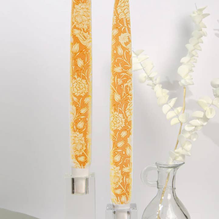 Flatyz EU - Wholesale Tapered Candle/Candlestick - Taper Candles - Wild Tulip, William Morris - Set of 2 Taper3