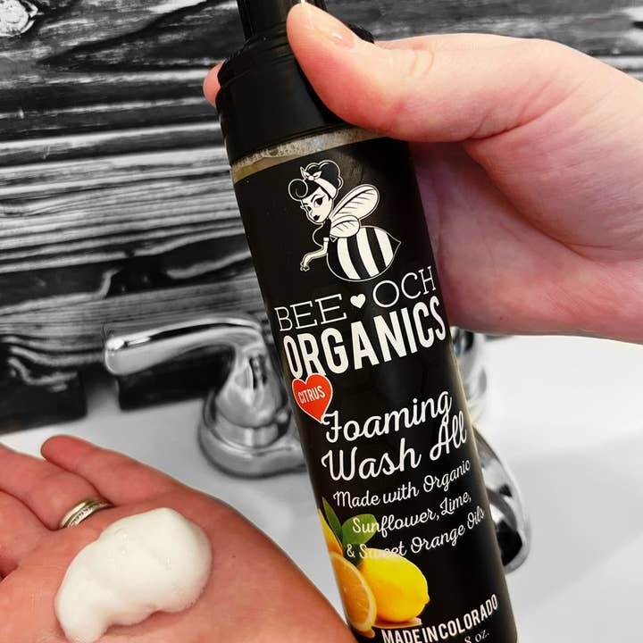 3-in-1 Foaming Wash All -Sulfate Free for Face, Hands & Body for wholesale by BEE-OCH Organics
