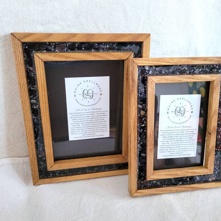 Maine Shellware - Wholesale Picture Frame - Wood & Shell Picture Frames (2 sizes)7