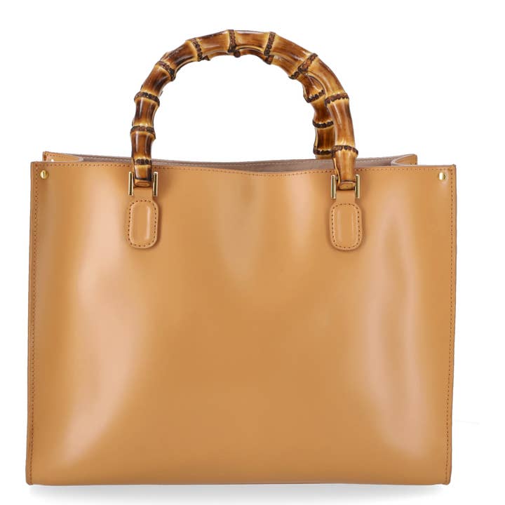 Quarzovivo – Mala com alça superior – Mulher por atacado – Bolsa de couro lisa feita na Itália - Elettra6