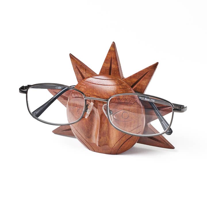 Matr Boomie Fair Trade - Wholesale Eyewear cases & holders – Unisex - Sun Eyeglass Holder Stand - Handcrafted Sheesham Wood1