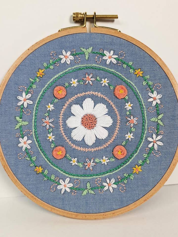 Daisy Dream Hand Embroidery Kit for wholesale by The Whimsical Workshop