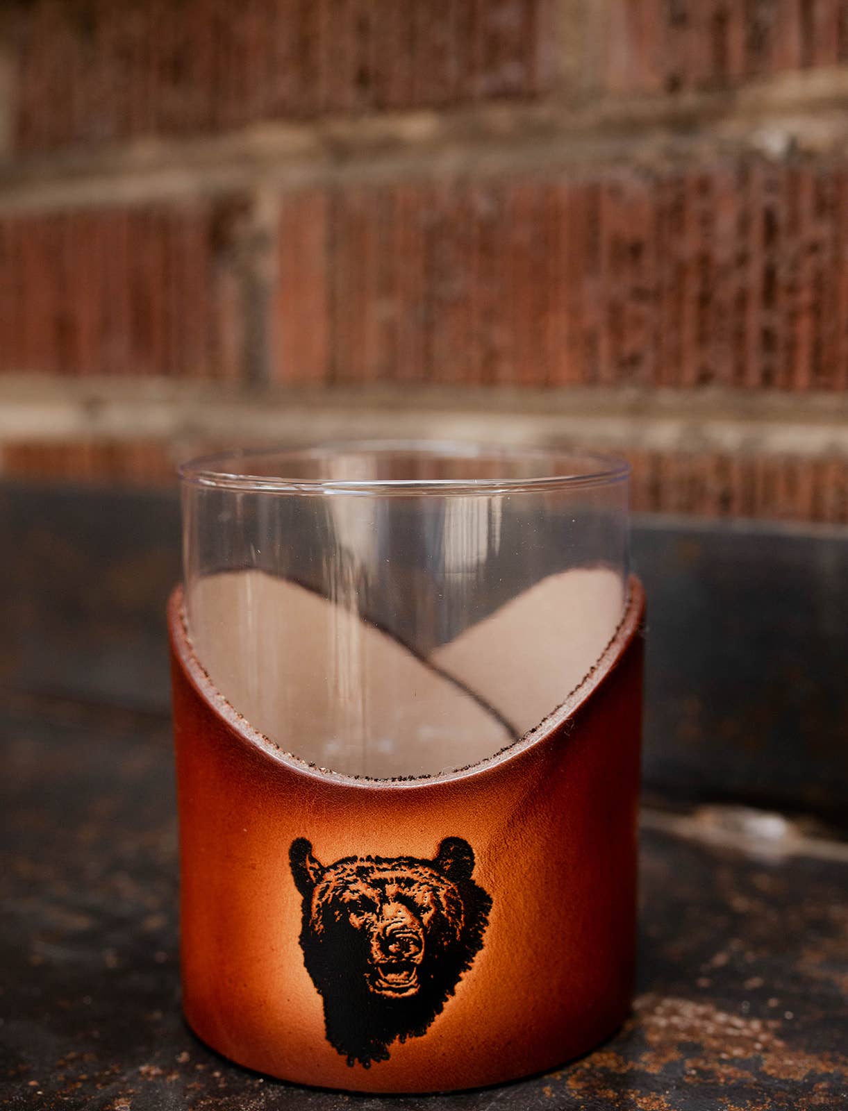 Lindy Leather – Copo de coquetel/álcool por atacado – Pele Rocks Vidro - Barware Leve Mancha Artesanal6