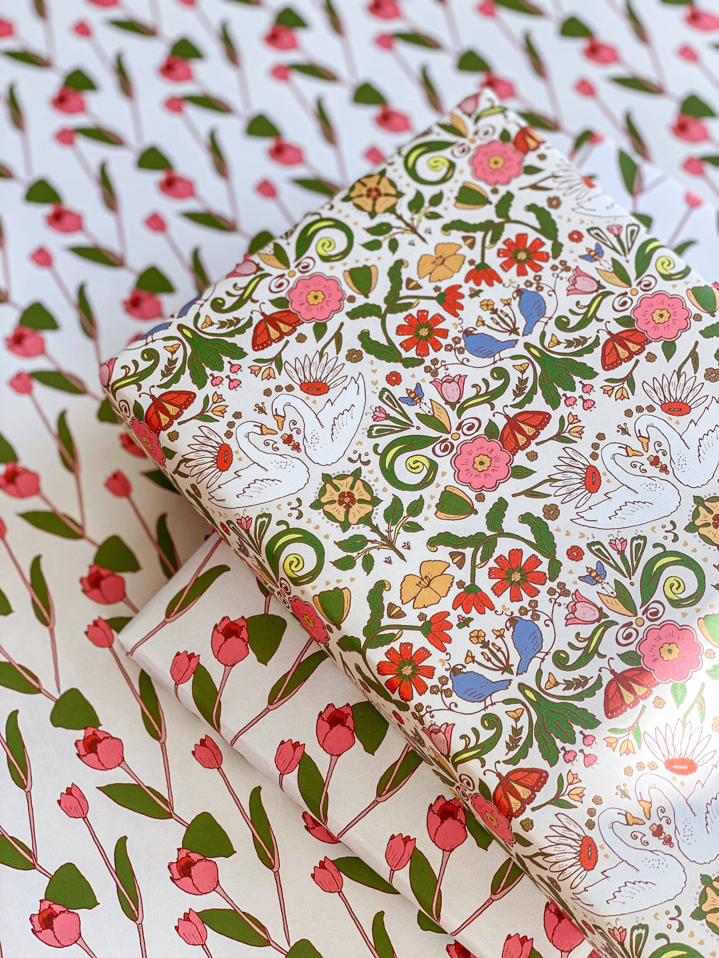 re:mused studio - Wholesale Flat Wrap - Cambrifornia Gift Wrap Sheet-Double Sided10