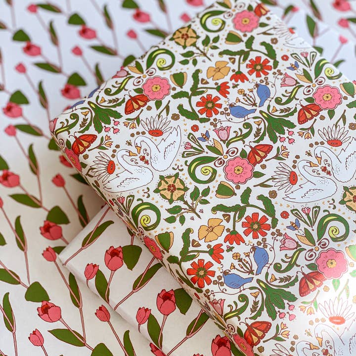 re:mused studio - Wholesale Flat Wrap - Cambrifornia Gift Wrap Sheet-Double Sided10