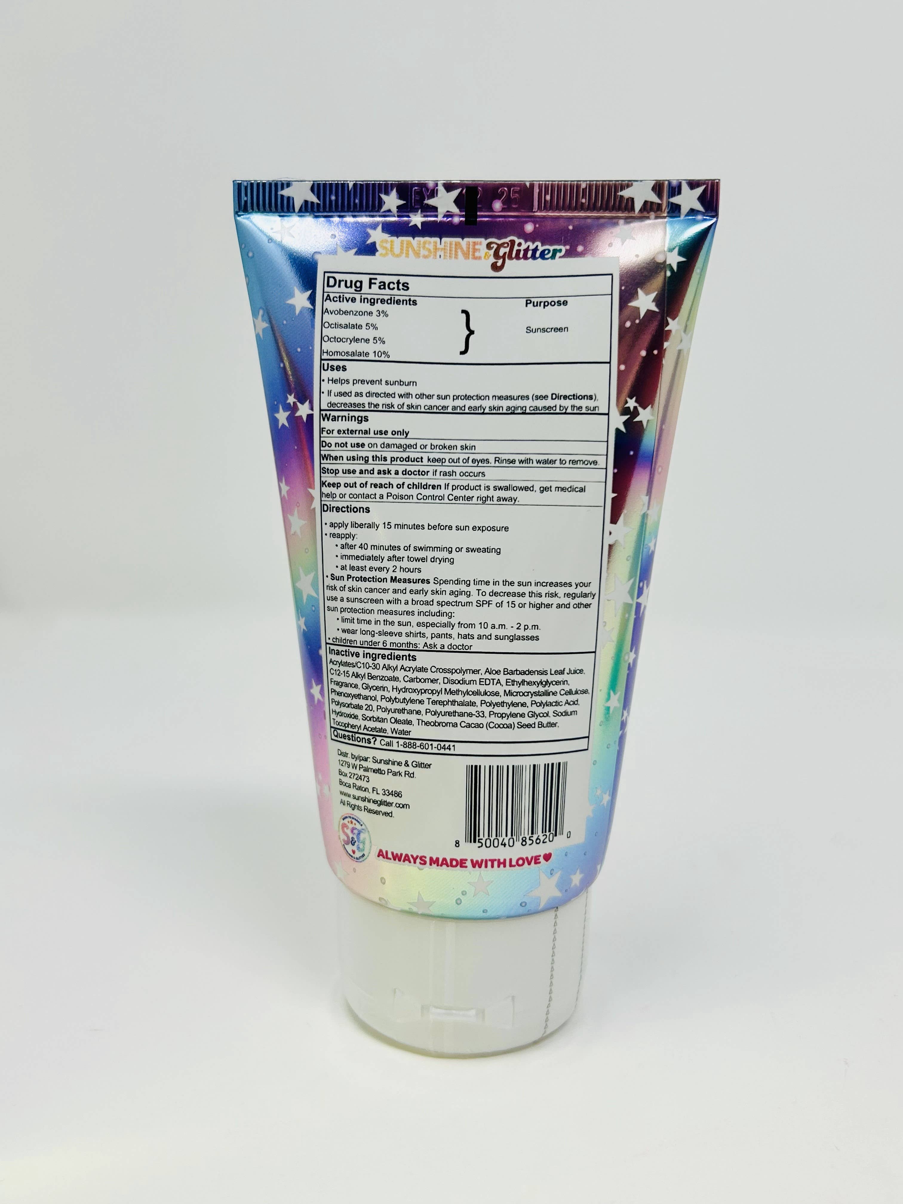 Sunshine & Glitter - Wholesale Sunscreen - Sea Star Sparkle Cosmic Stardust SPF 50 Glitter Sunscreen4