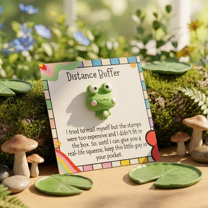 Frog Pocket Hug Emotional Support Card Keepsake Token for wholesale by Pocket Hugs Co