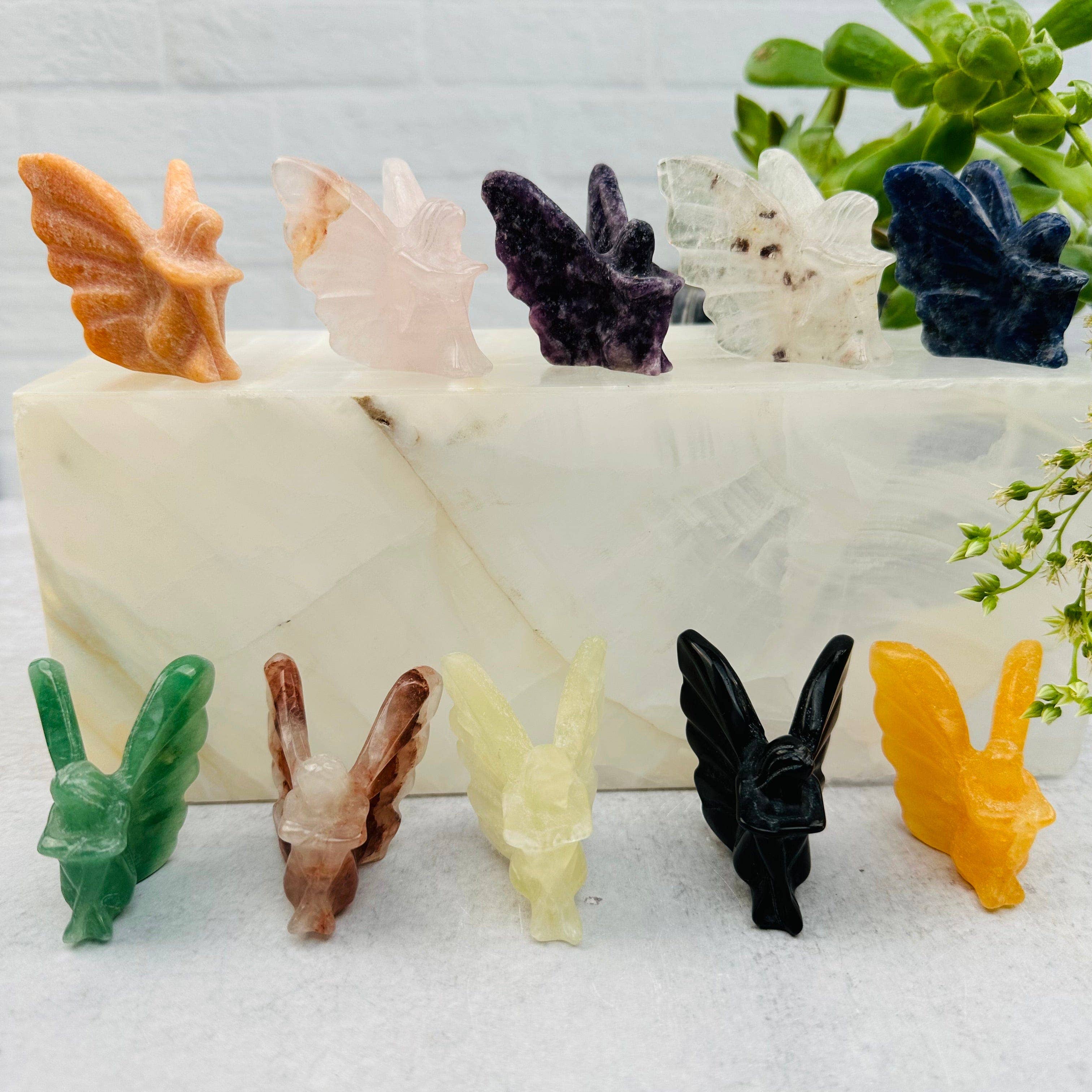 Rock Paradise - Wholesale Spiritual Stone/Crystal - Crystal Carved Gemstone Fairy - You Choose Stone6