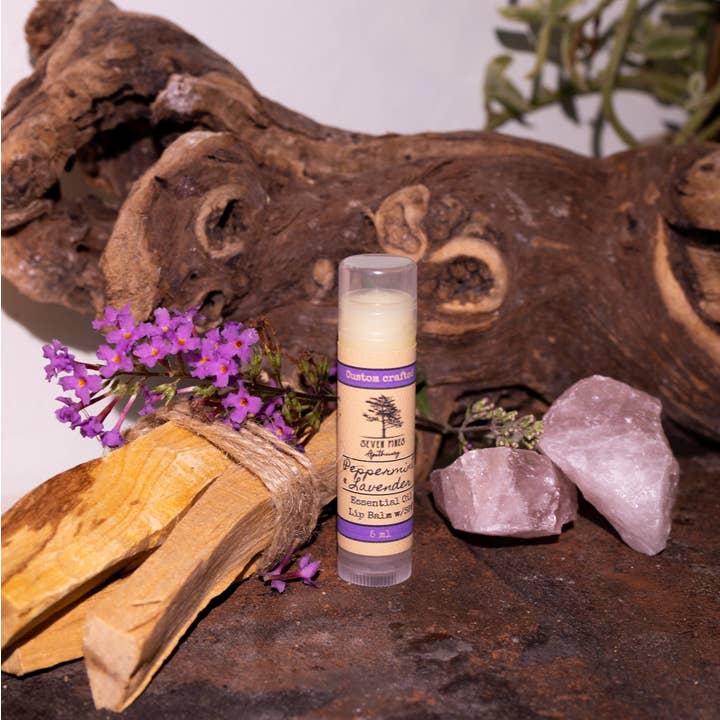 Seven Pines Apothecary – Engroshandel Læbepomade – Læbepomade Tube-Lavender Peppermint-SPF-Naturlig læbepomade