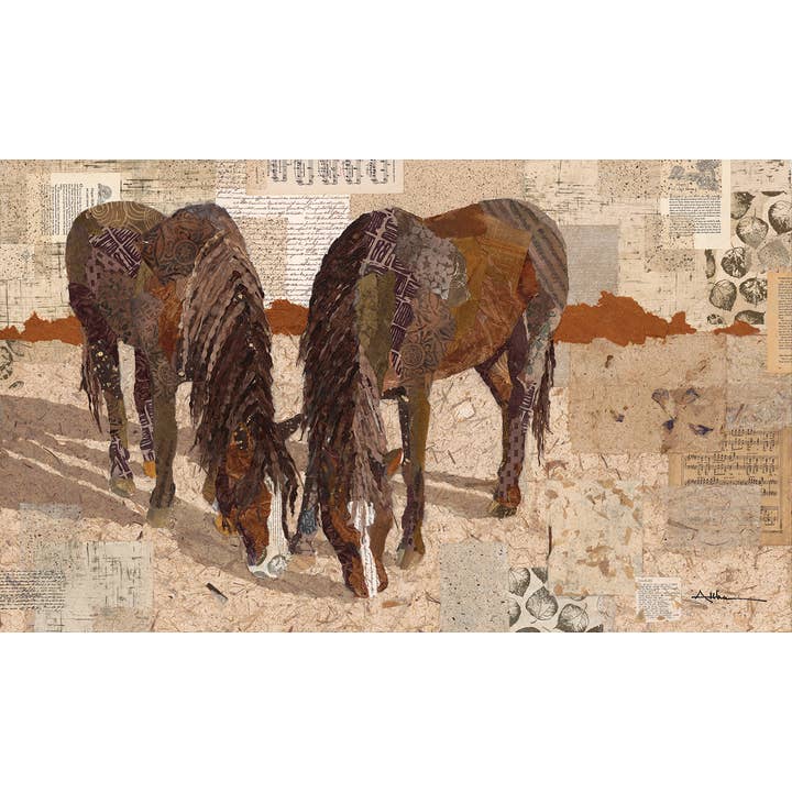 Lámina artística de collage mate archivada «Side by Side» para venta al por mayor de Art Althea