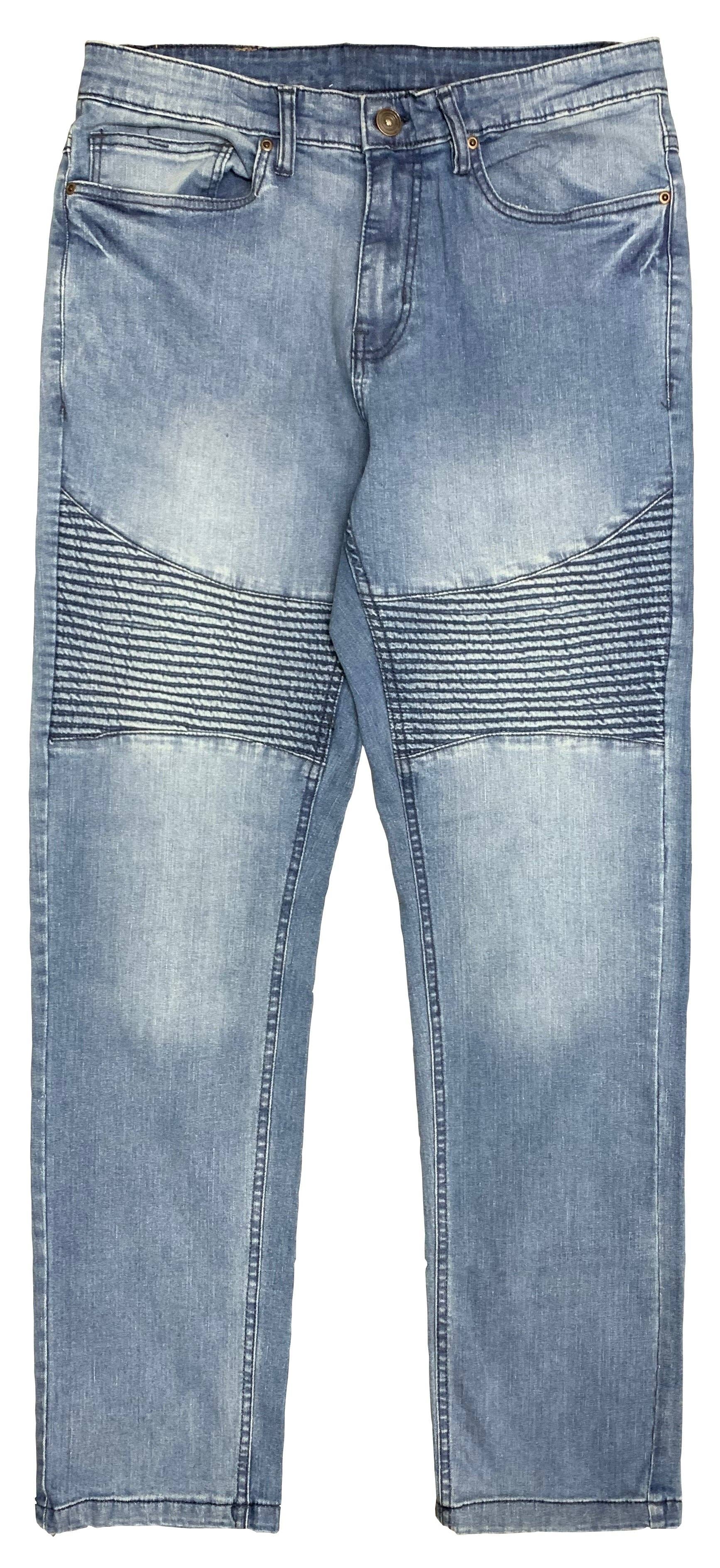 Royal Threads - Wholesale Jeans - Men's - Men's Biker Denim Straight Fit Denim Jeans4