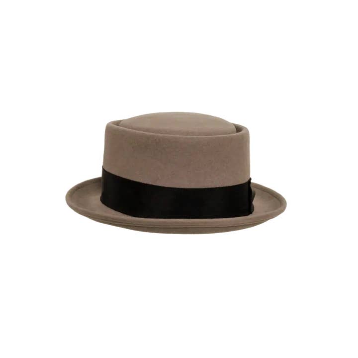 American Hat Makers - Vendita all'ingrosso Fedora - Unisex - Cappello Pork Pie in Feltro di Lana Schiacciabile - Stile Chi-Town6