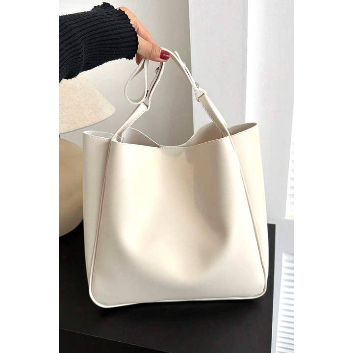42POPS - Wholesale Shoulder Bag - Women's - ,,,, SI-26545 Simple Trendy Vegan Leather Shoulder Bag2