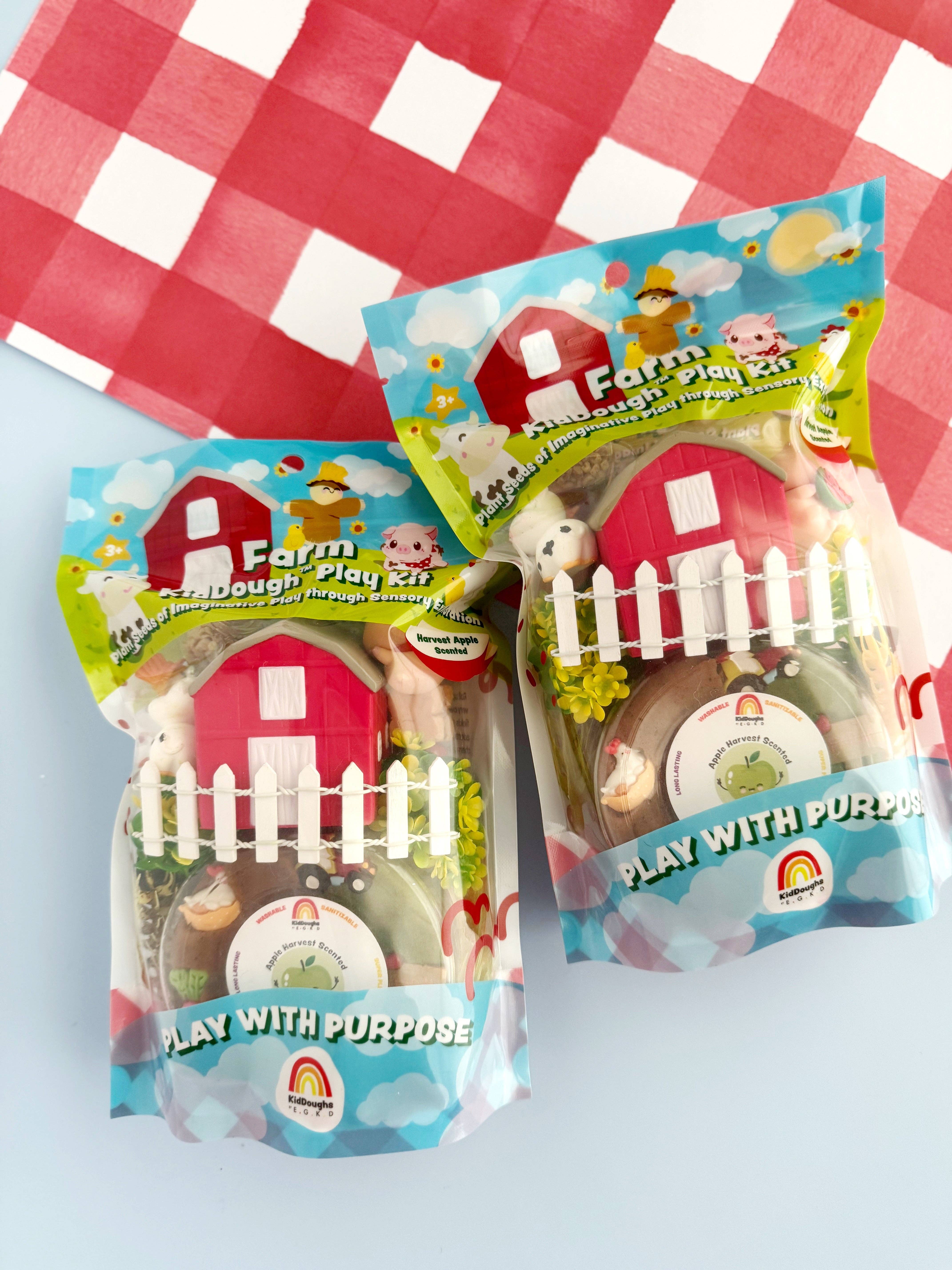Earth Grown KidDoughs (KidDoughs by EGKD) - Venta al por mayor Masilla/limo - Niños - Kit de Juego Farm KidDough2