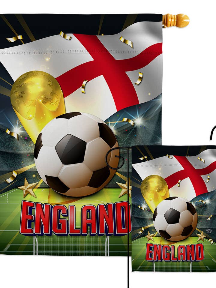 Casa de jardín de fútbol de Inglaterra de la bandera de la Copa del Mundo para venta al por mayor de Two Group Flag Co
