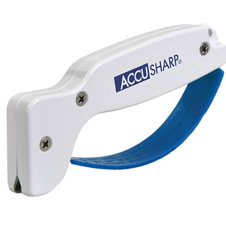 Benhalex - Vente Aiguiseur de couteaux - Aiguiseur de Couteaux & Outils AccuSharp Classique Blanc/Bleu