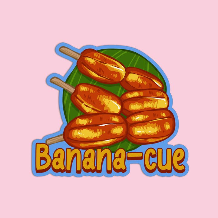 Girls Printing House - Wholesale Sticker - Banana Cue Asian Food Textured Stickers1