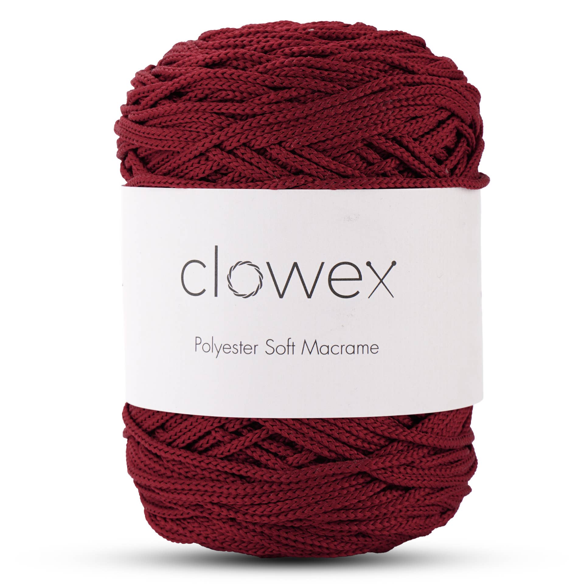 Clowex Textile LLC - Vente Fils à tricoter - Corde Macramé Douce en Polyester 2,5 mm, Fil de Corde Tressé Coloré47