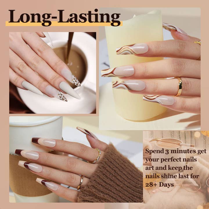 Modelones - Wholesale Nail polish set - Chocolate Ice Cream Cone - 6Pcs Inspire Gel Set 7ml4