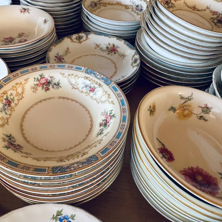 The Delicate Dish - Wholesale Bowl - Vintage Mismatched China Bowls 2