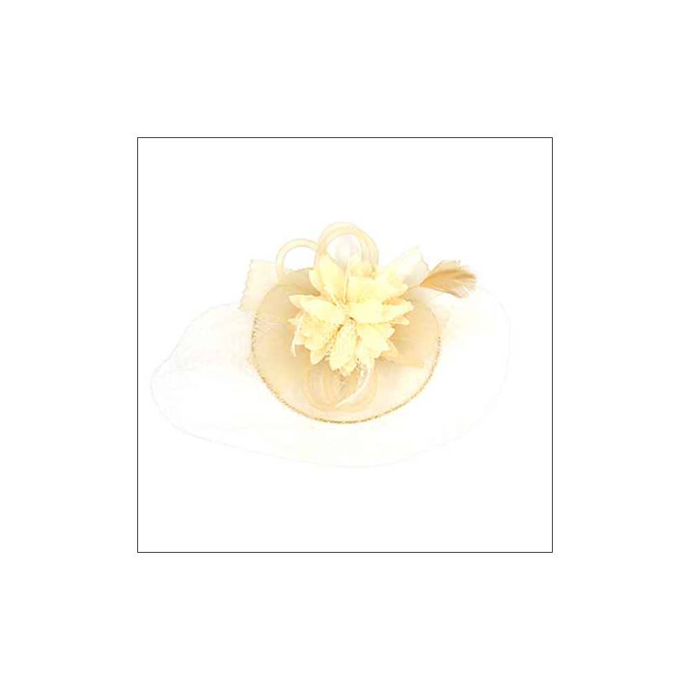 Sensibling Corp. - Wholesale Fascinator Hat - Women's - Bow Flower Feather Mesh Fascinator / Headband11