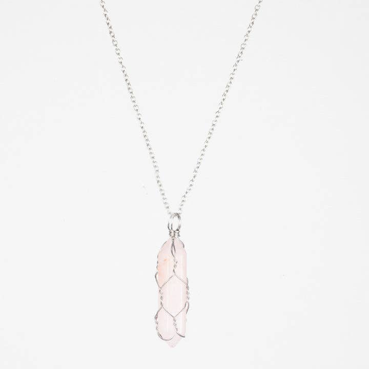 Perimade & Co. LLC – wholesale Hänge-/berlockhalsband – Naturliga Crystal Raw Stone Healing Halsband i massivt koppar