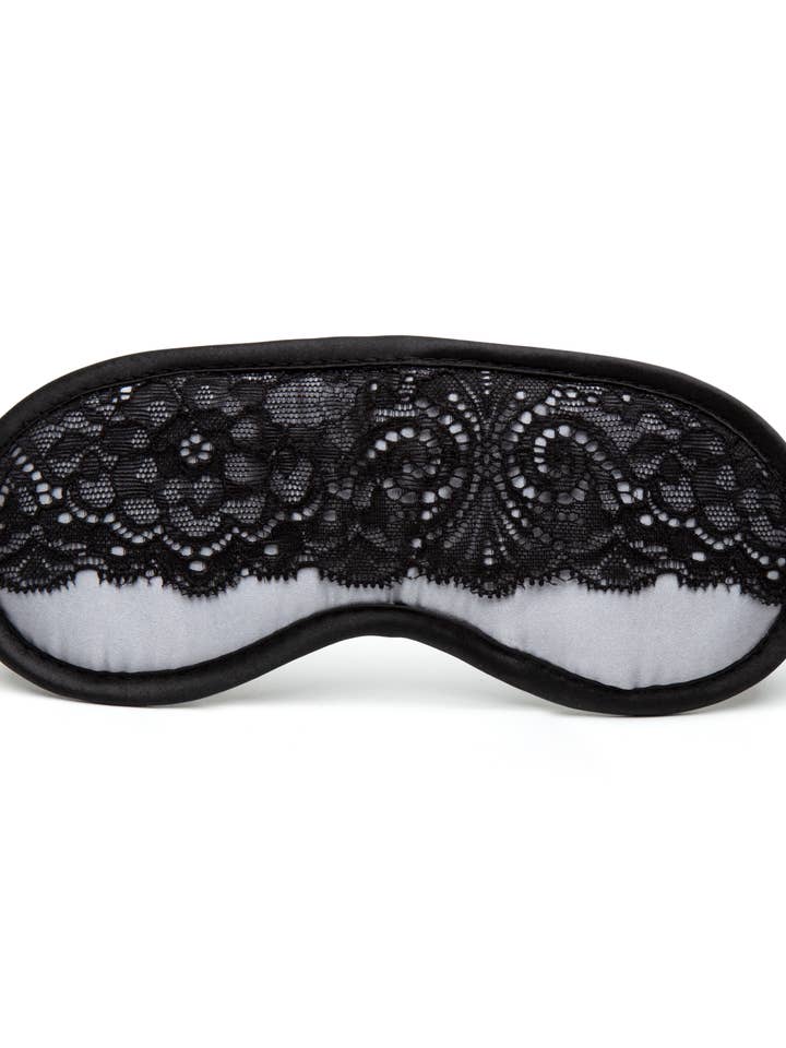 Fifty Shades of Grey Play Nice satijnen blinddoek met kant voor wholesale door Lovehoney Group