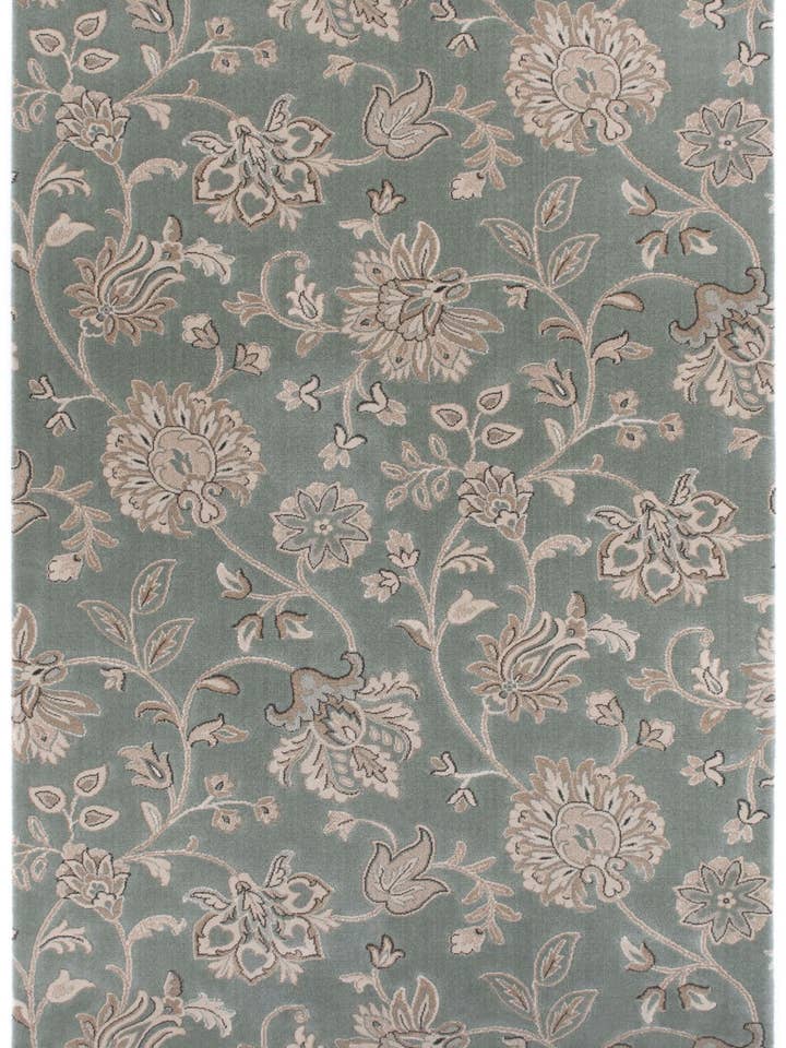 Hawthorne - Bloom - Spa Blue for wholesale by RugModern