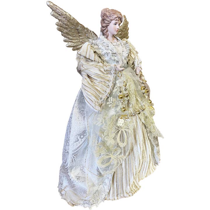 Santa’s Workshop Inc. - Wholesale Tree Topper - 16" Gilded Angel Tree Topper2