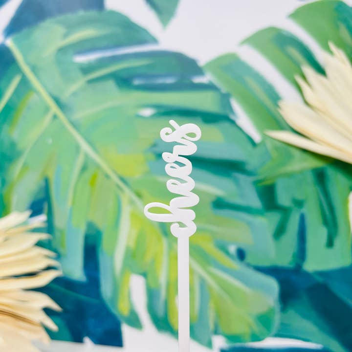 Cheers omrøringspinde sæt med 4 stk. for engroshandel hos The Tiny Umbrella