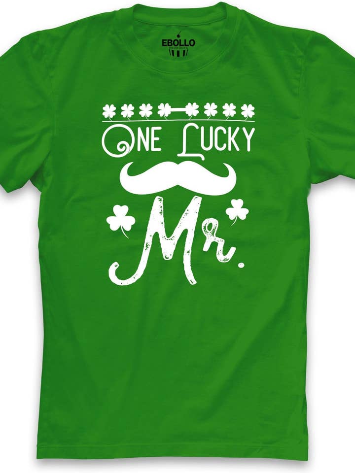 One Lucky Mr | St Patricks Day - Funny Shirt Men - Husband Gift - Mens Irish Gift - Dad St Patricks Day Tshirt - Irish T Shirt - Ireland Tee for wholesale by EBOLLO