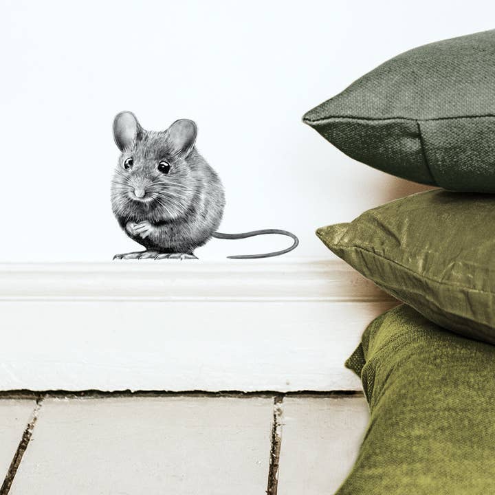 Adesivo da parete con topo selvatico per la vendita all'ingrosso da parte di Fine Forest