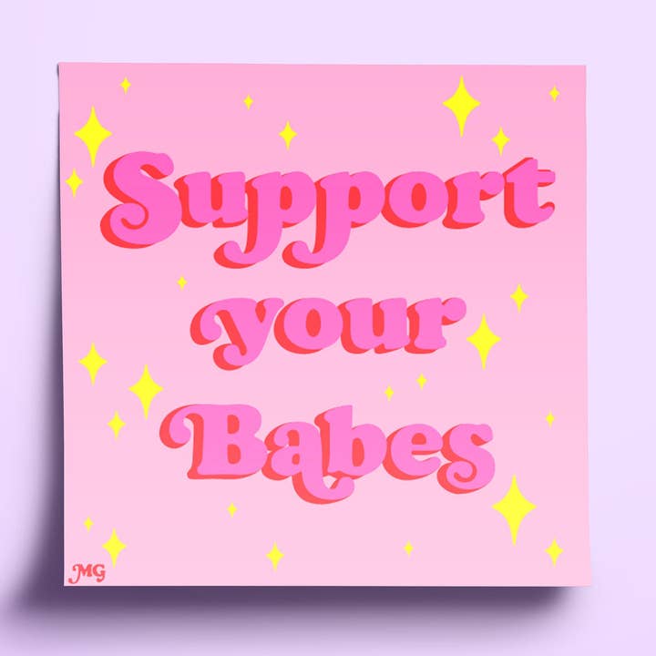 Unterstütze deinen Babes Print für den Großhandel von Meg Garrod Art