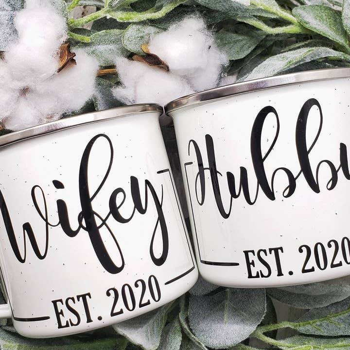 Superior Sweet Water - Wholesale Coffee Mug - Hubby and Wifey Mugs, Mug Set, Newlywed Gift, Personalized Wedding Gift, Bridal Shower Gift, Anniversary Gift, Couples Gift