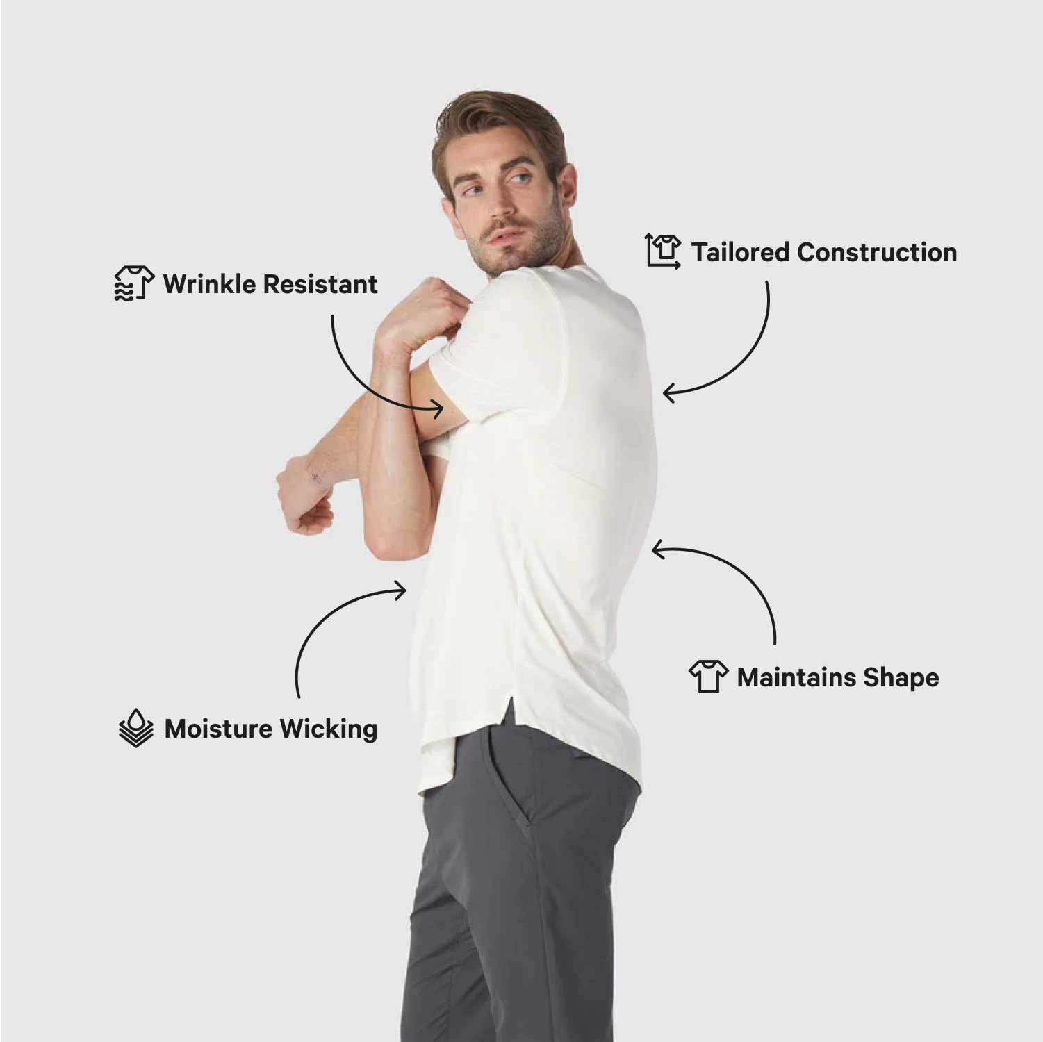 Anytime Tees - White for wholesale on Faire2