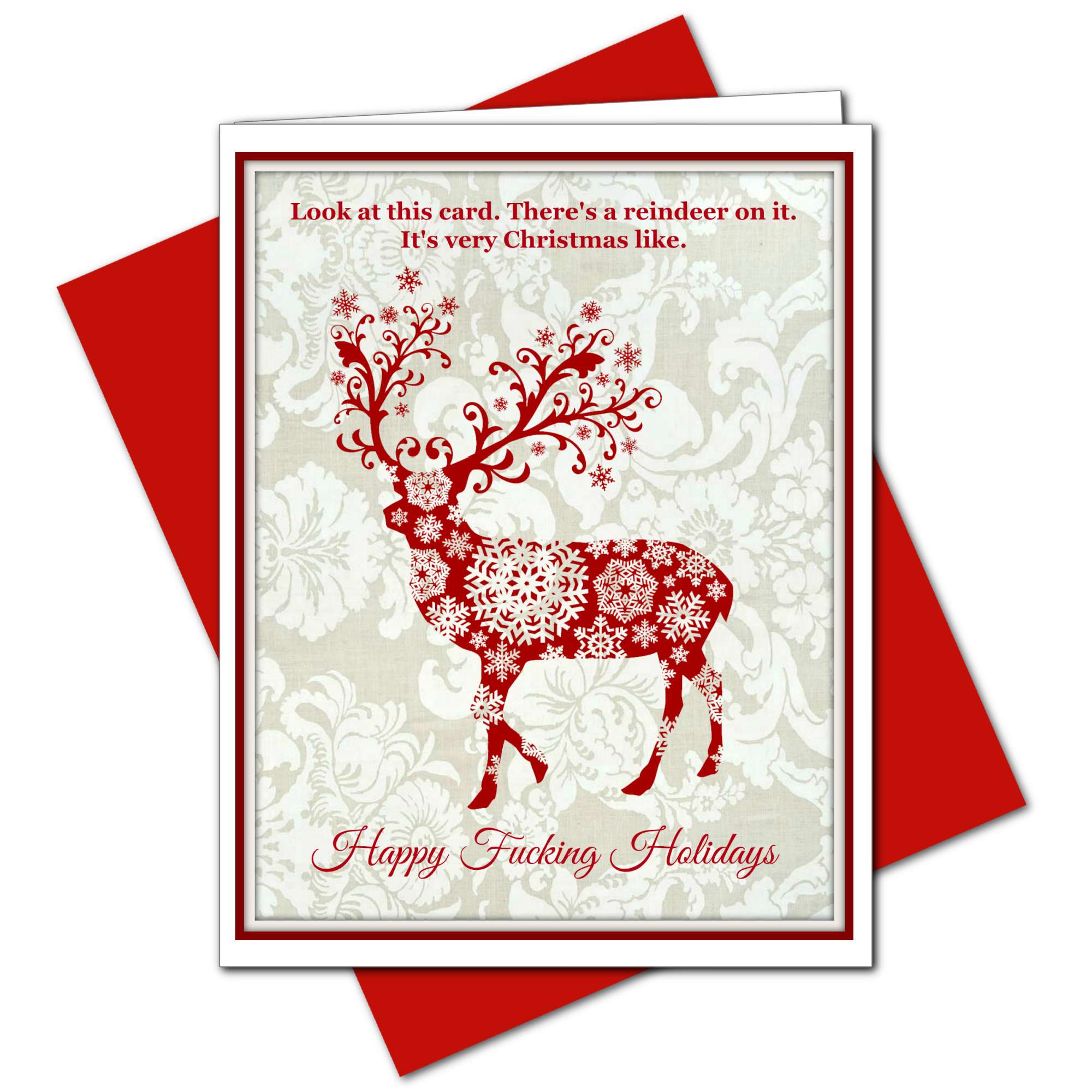 Ümlaut Brooklyn - Vendita all'ingrosso Biglietti di auguri di Natale - Happy Fucking Holidays - Biglietto di auguri natalizio2