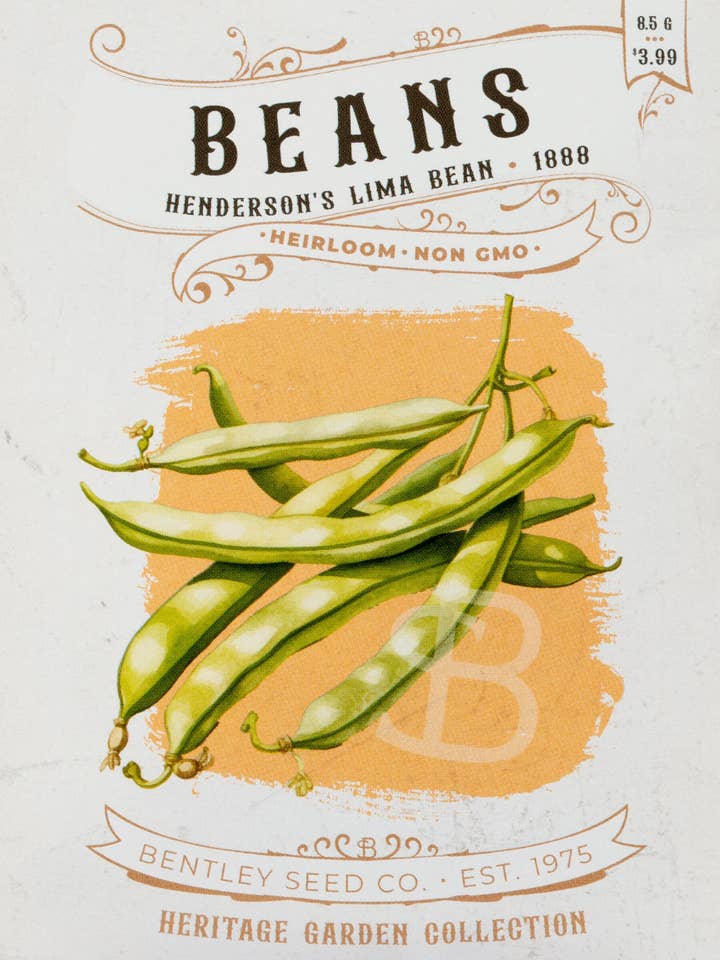 Beans-Henderson's Lima Bean 1888 for wholesale by Bentley Seed Co.