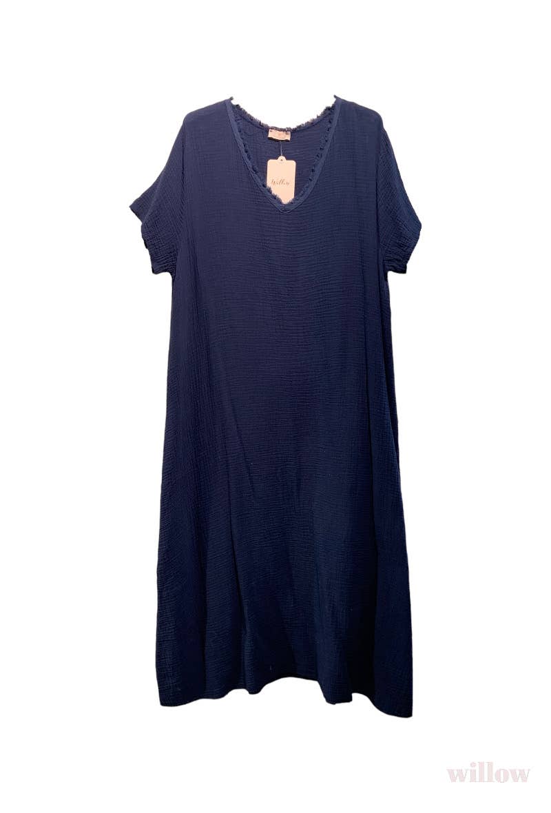 Moonsun - Wholesale Dress - Women's - #4254 cotton gauze long dress3