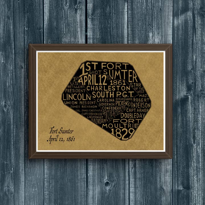 Fort Sumter Civil War Giclée Print – Charleston Battle Art for wholesale by James Joseph Designs & Photography