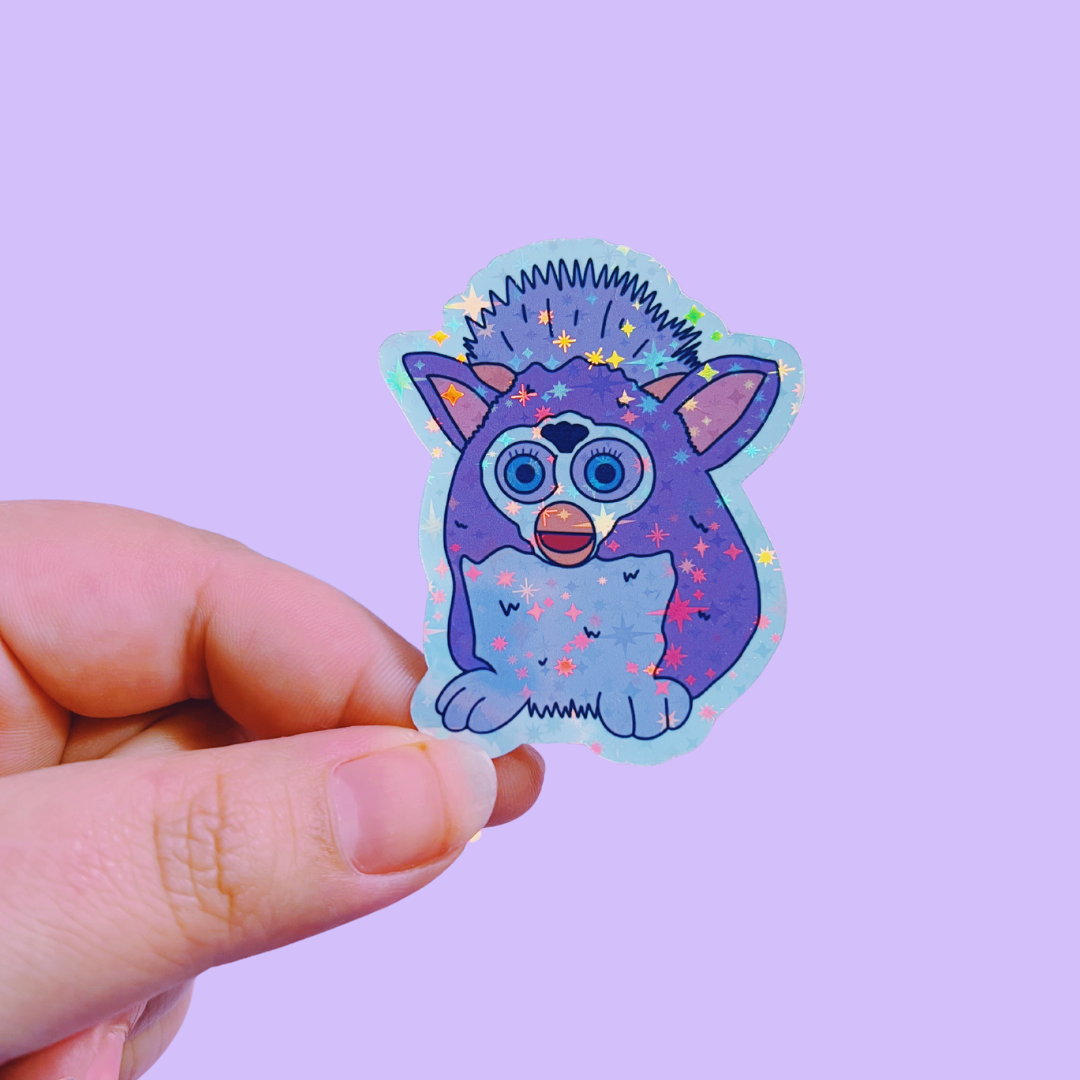 Cosmic Paper Studio - Wholesale Sticker - Holographic Furby Sticker4