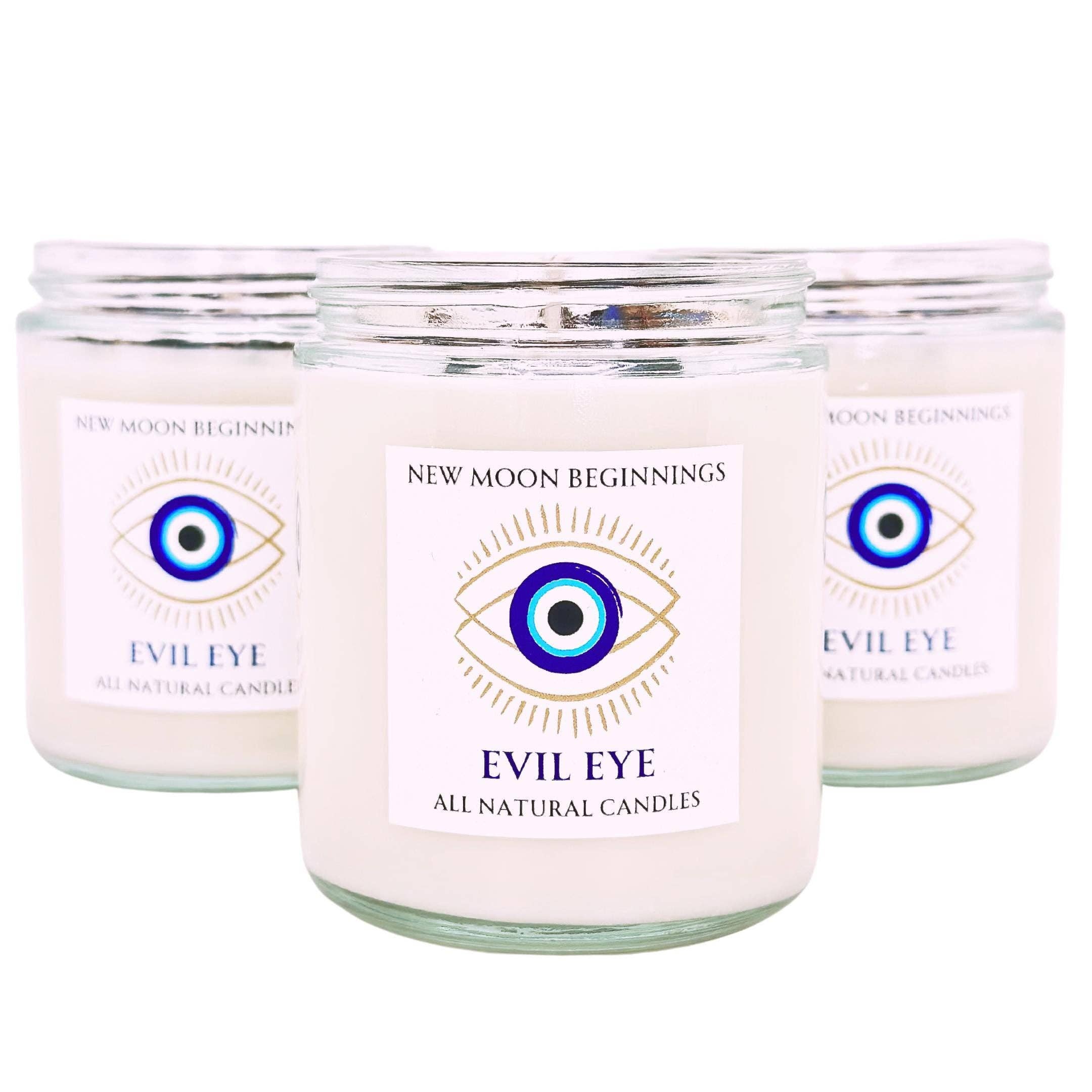 New Moon Beginnings - Wholesale Jar/Filled Candle - Evil Eye Protection Candle by New Moon Beginnings6